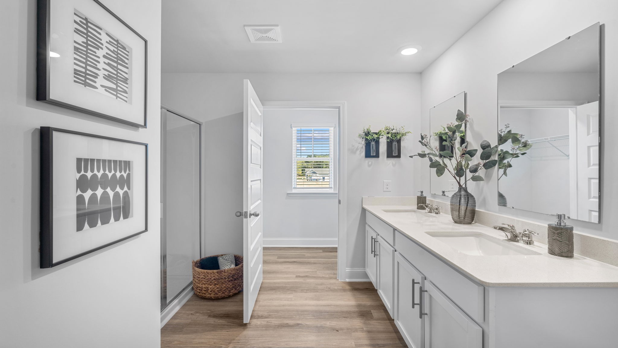 Luxurious primary bathroom designed for comfort, convenience, and everyday relaxation.