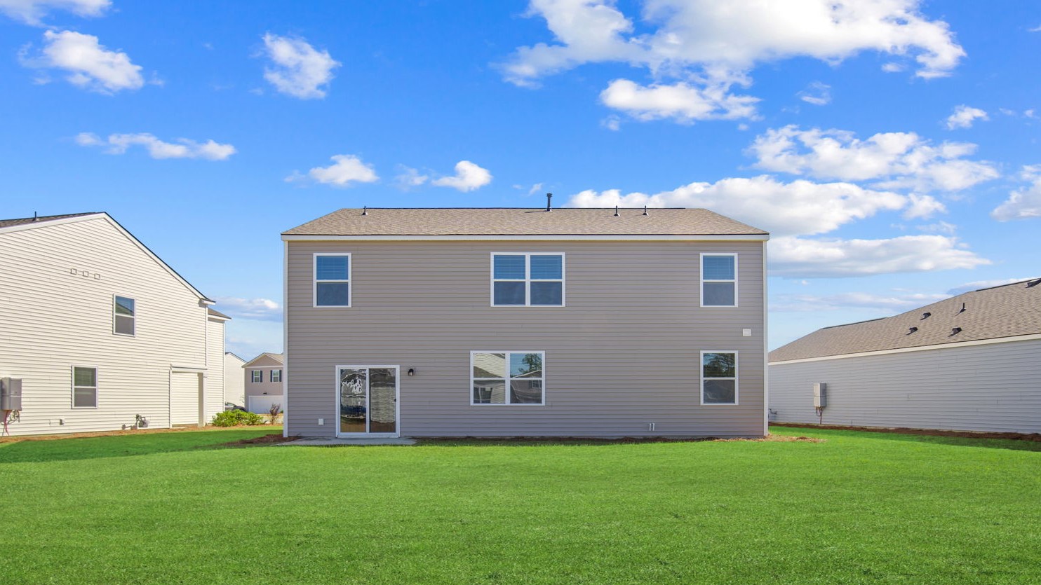 Rear exterior of home