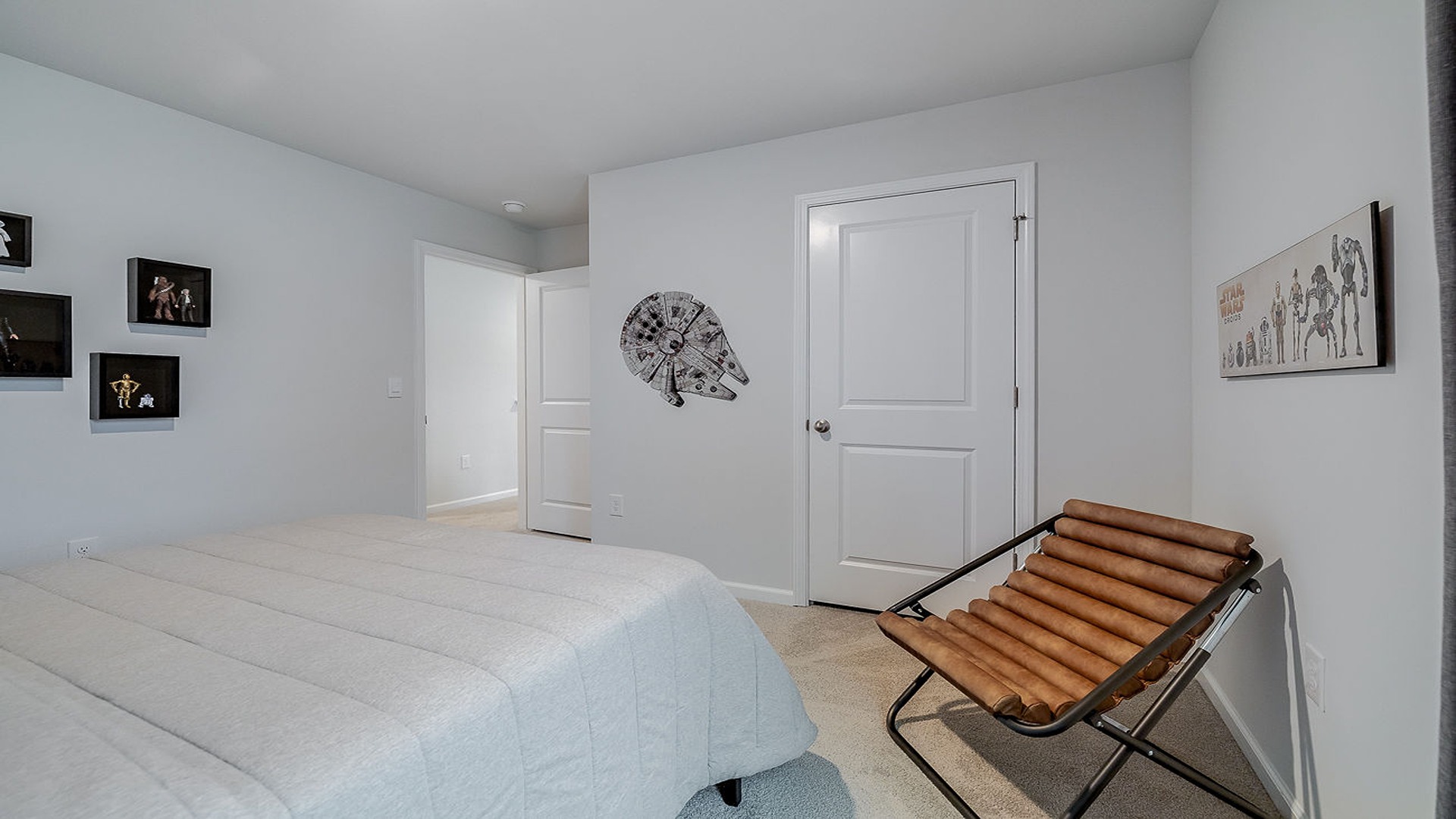 Guest bedroom decorated for a child