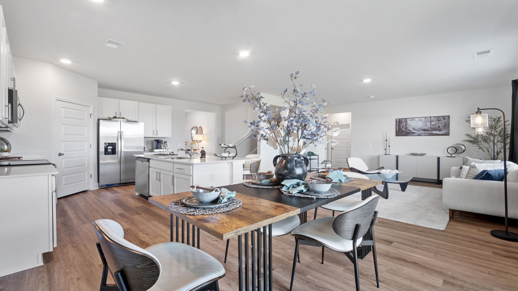 Spacious dining area designed for family meals, holiday gatherings, and effortless entertaining.