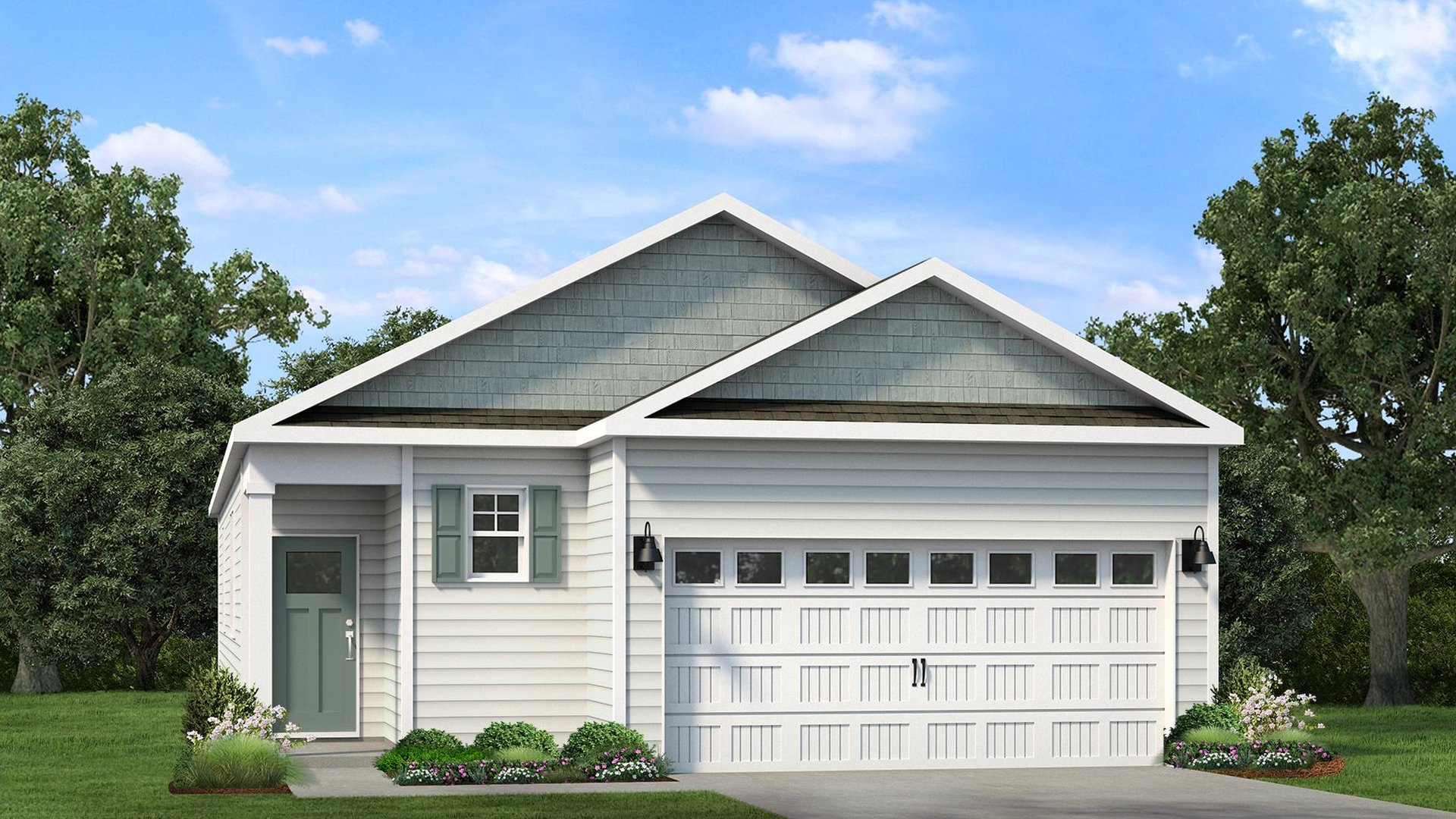 Allex B Floorplan in the Sanctuary at East Argent New Home Construction community in Ridgeland, SC