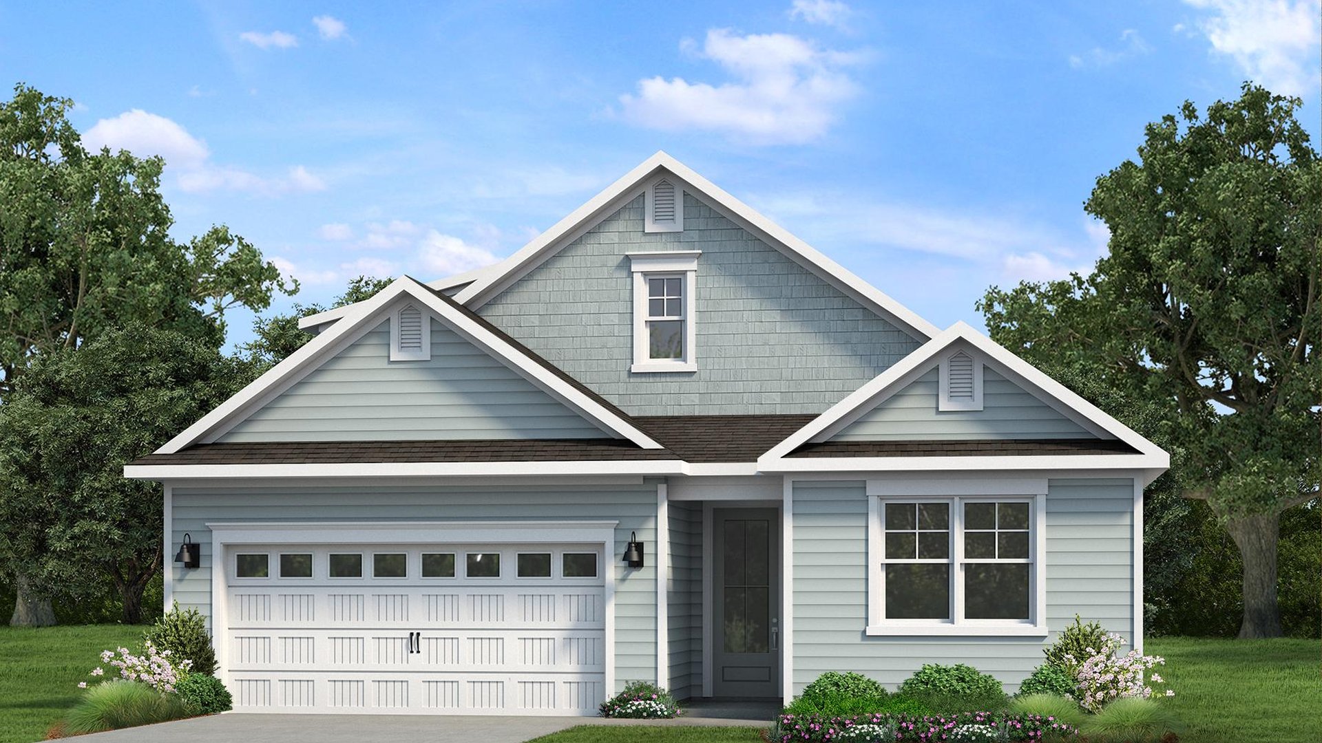 Cantey A two story floor plan at The Sanctuary at East Argent in Ridgeland, SC.