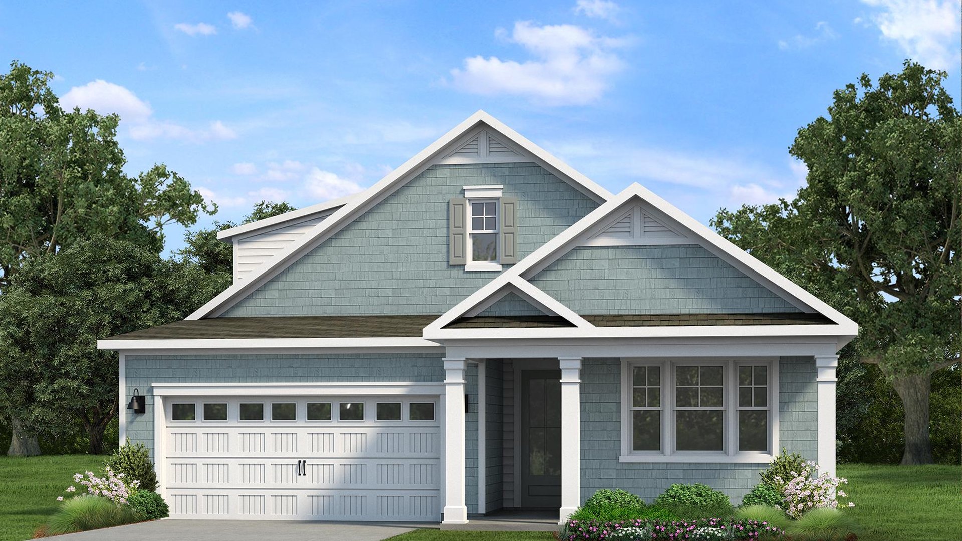 Cantey C two story floor plan at The Sanctuary at East Argent in Ridgeland, SC.