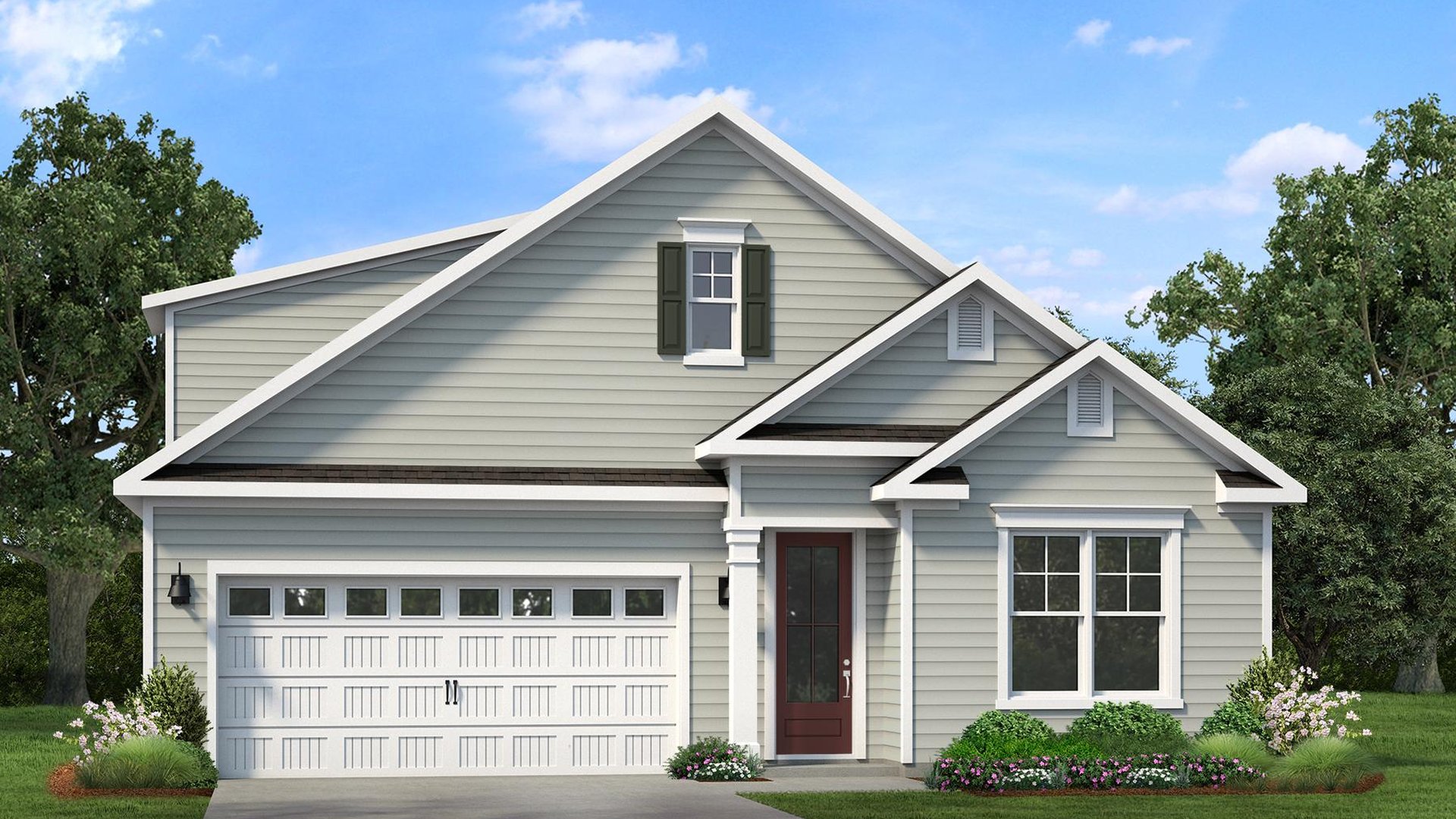 Darby A two story floor plan in the Sanctuary at East Argent in Ridgeland, SC