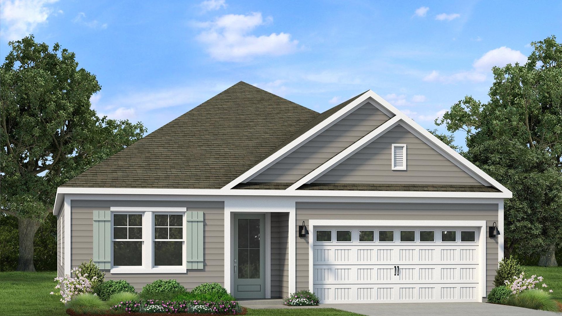 Aberdeen D two story floor plan in the Sanctuary at East Argent in Ridgeland, SC