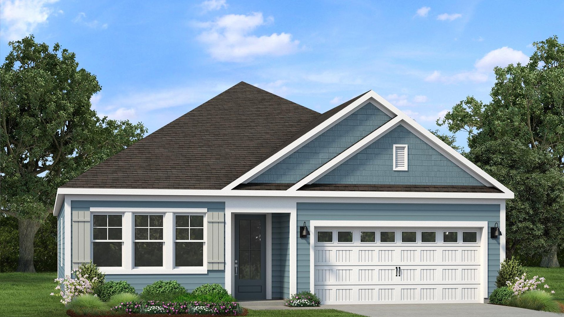 Aberdeen F two story floor plan in the Sanctuary at East Argent in Ridgeland, SC