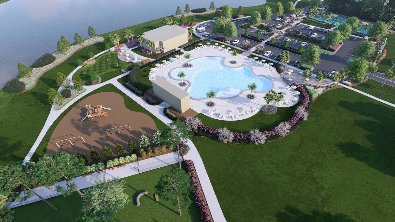 Amenities with pool