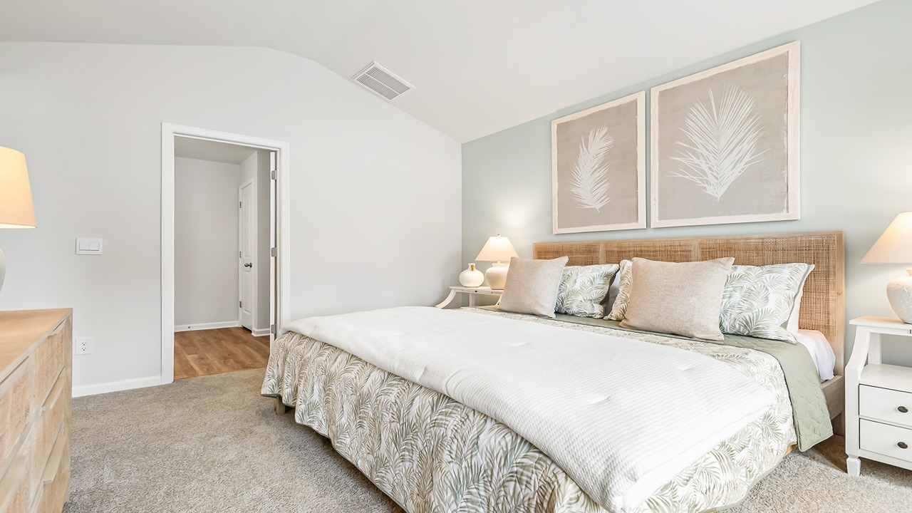 Owner's suite in the Denmark home offering comfort, privacy, and thoughtfully designed living space.