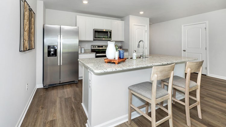 Kitchen island with bar seating