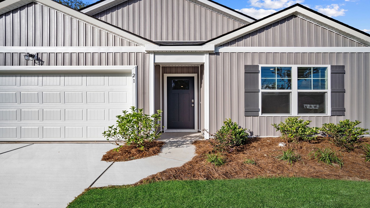 Closer view of the front exterior of home