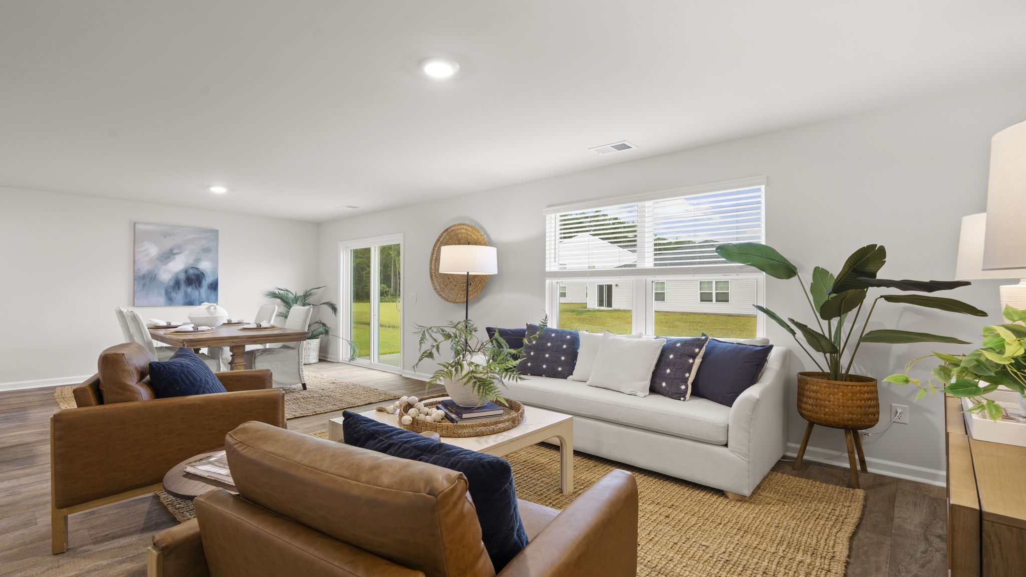 Open living area connected to kitchen and dining spaces, offering comfortable everyday living and entertaining.