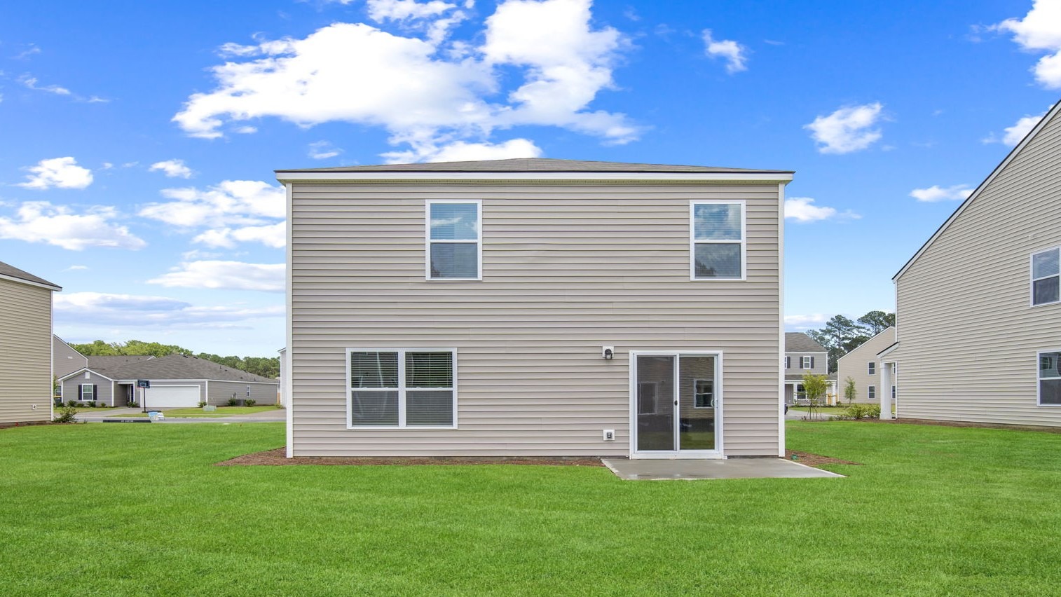 Rear exterior of home