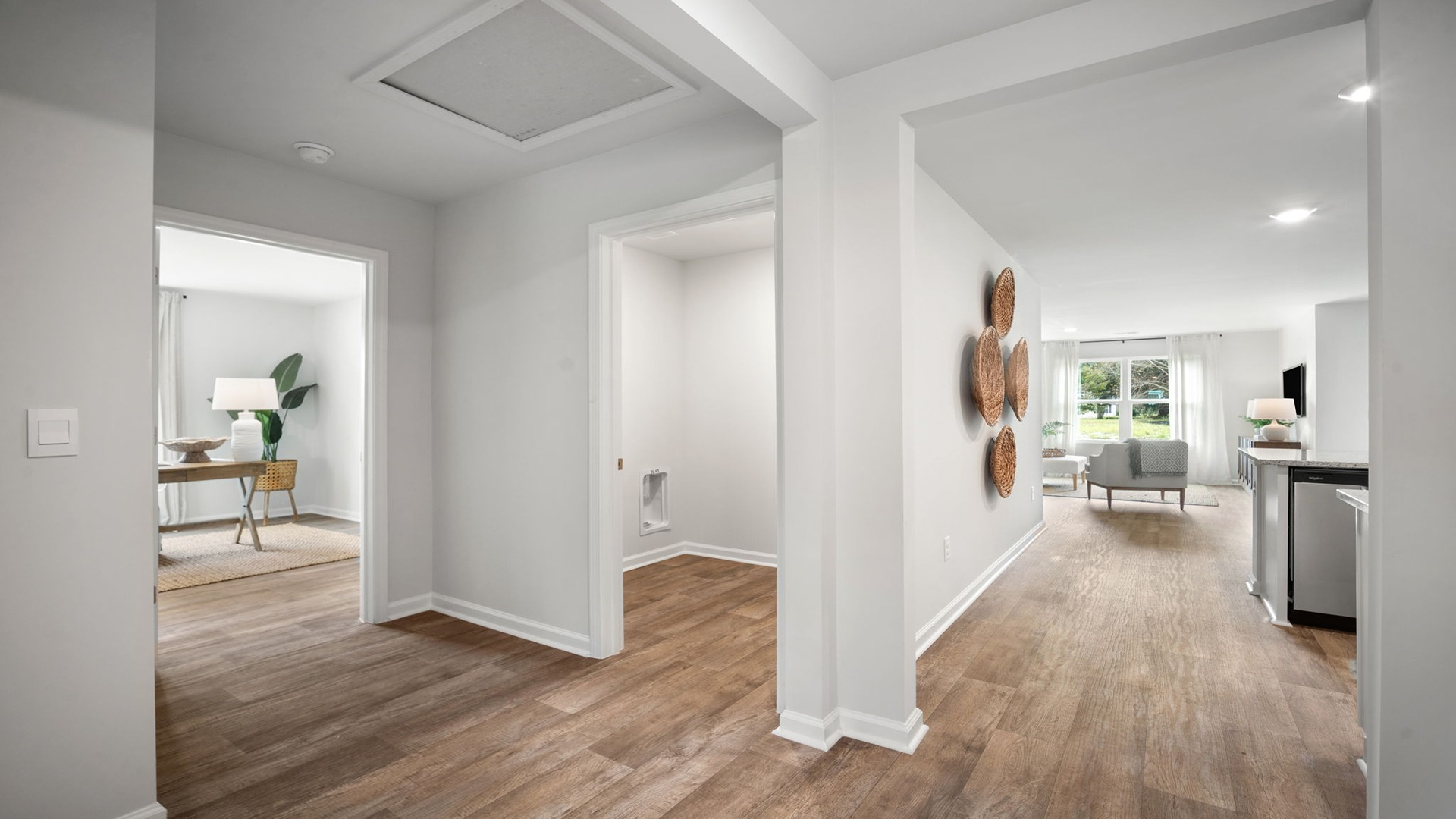 Hallway leading into the different bedrooms
