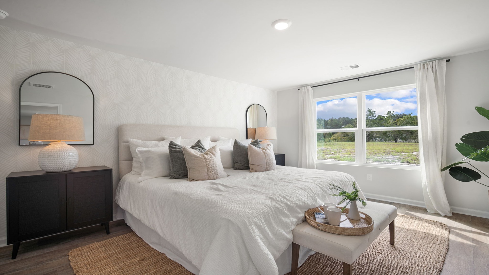 primary bedroom with window