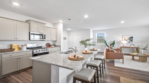 Kitchen island with bar seating
