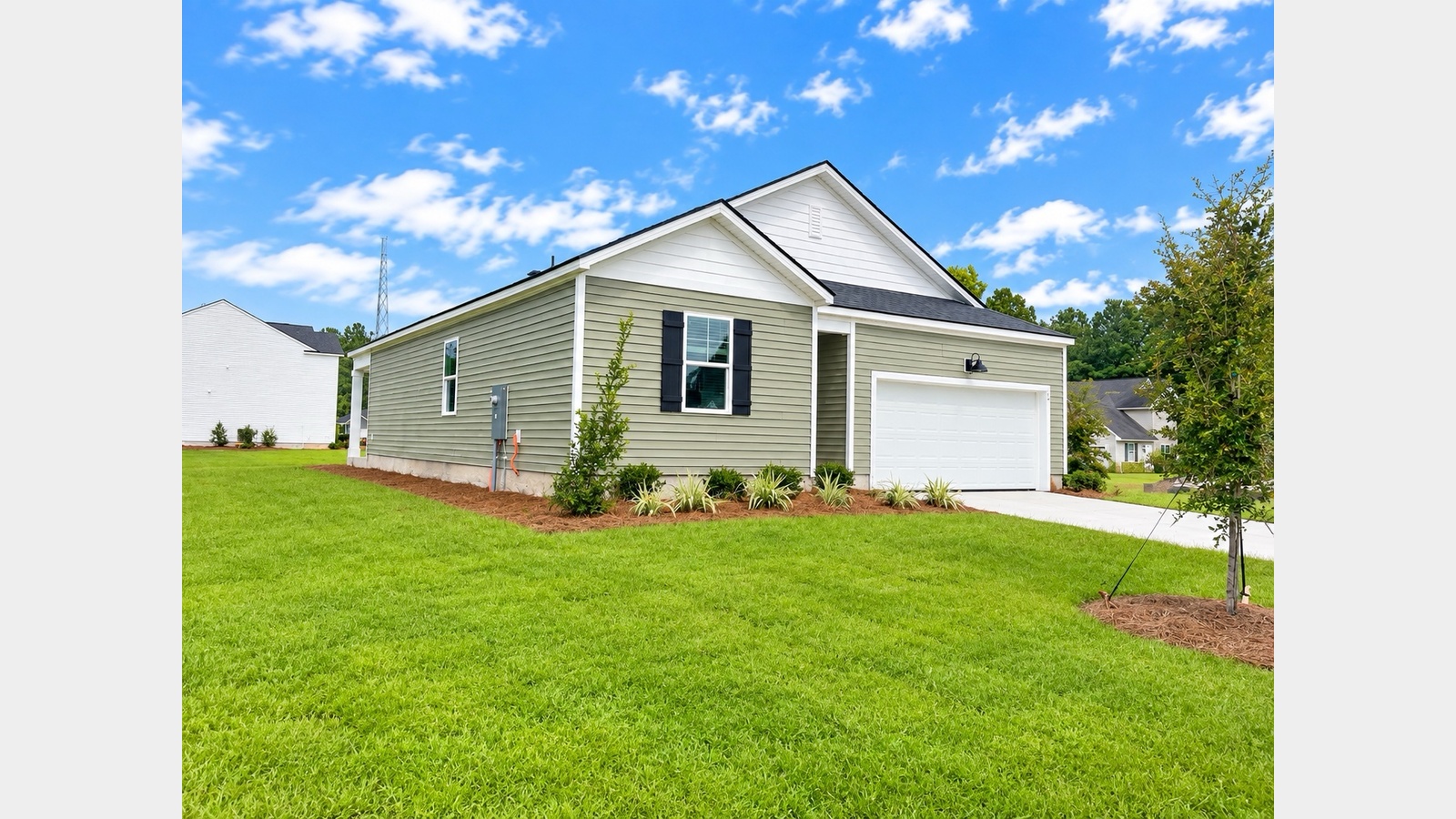Kerry B Additional Side angle of the Front Exterior of Home in Cypress Landing Community in Hardeeville