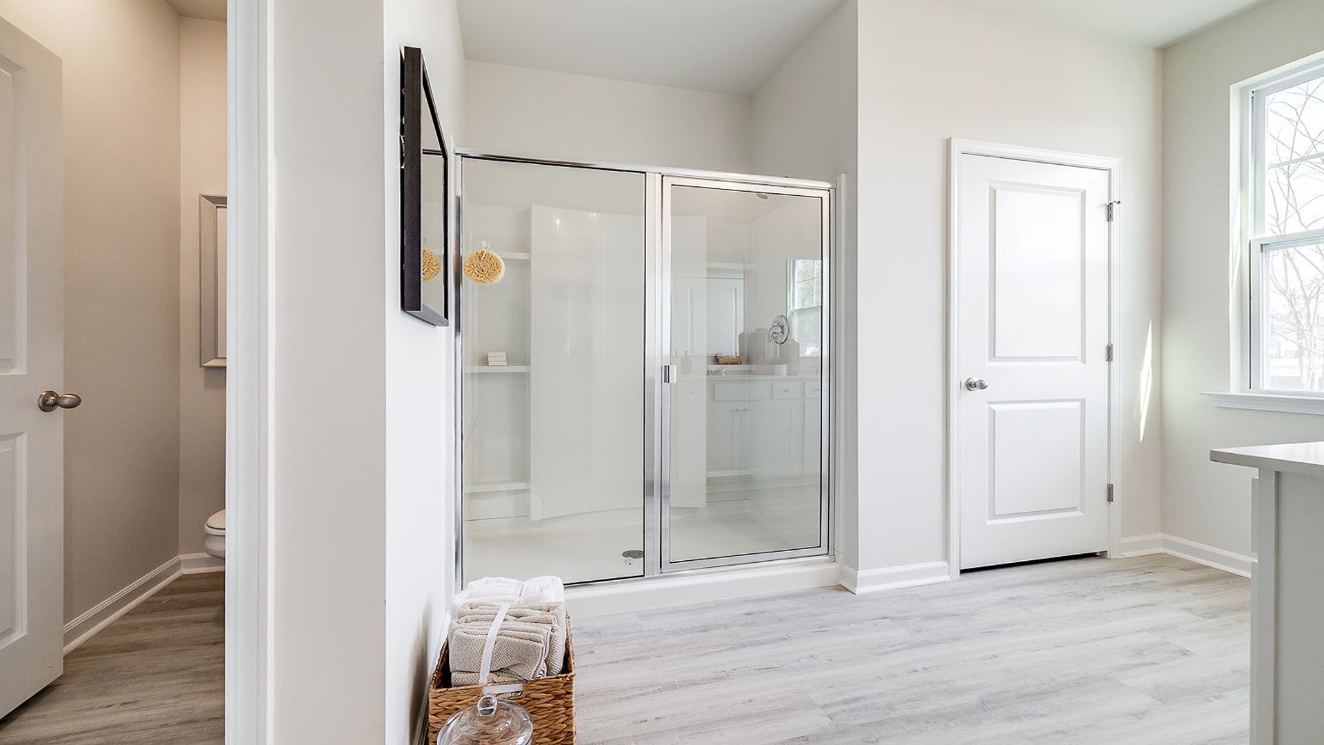 Primary bathroom with a stand-up shower