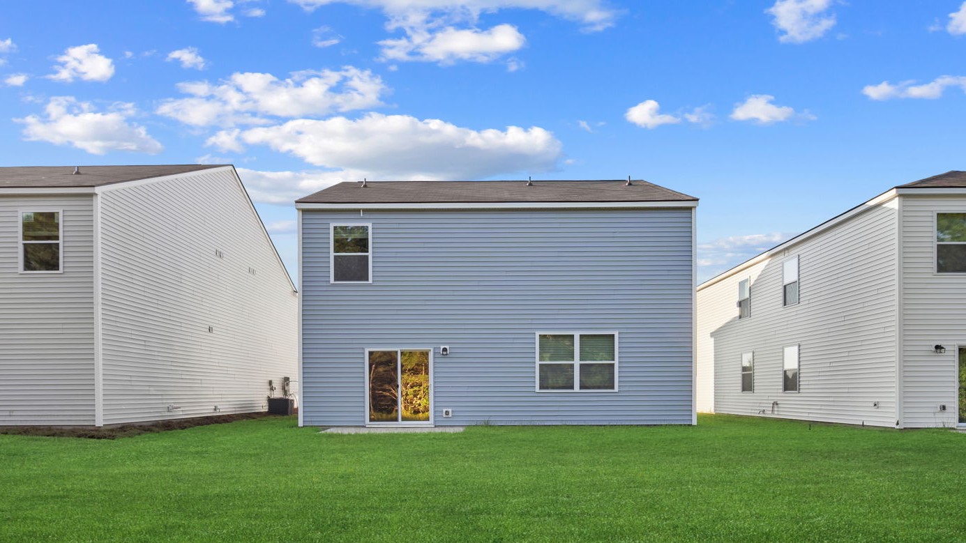 Rear exterior of home