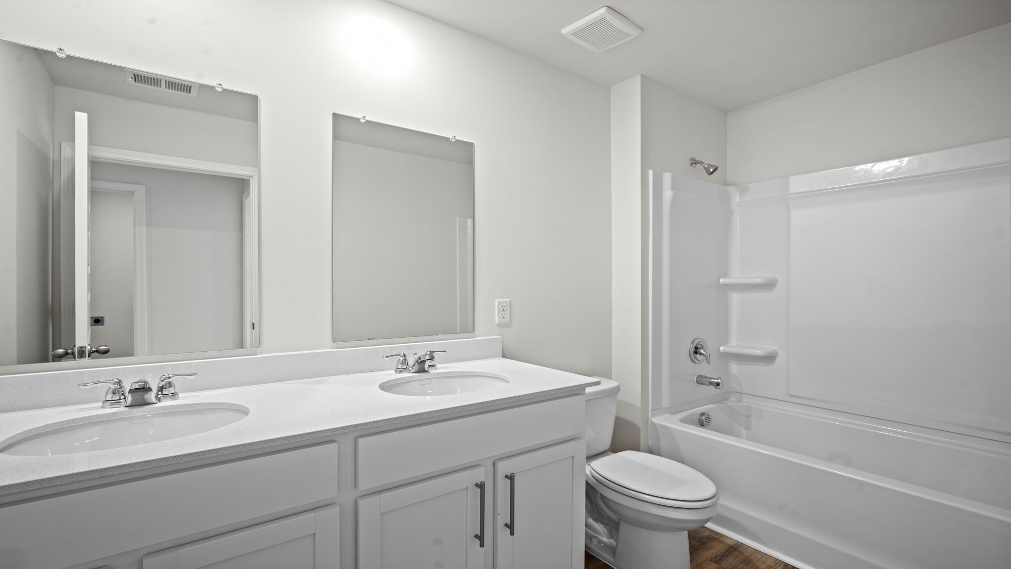 Guest bathroom with a double vanity