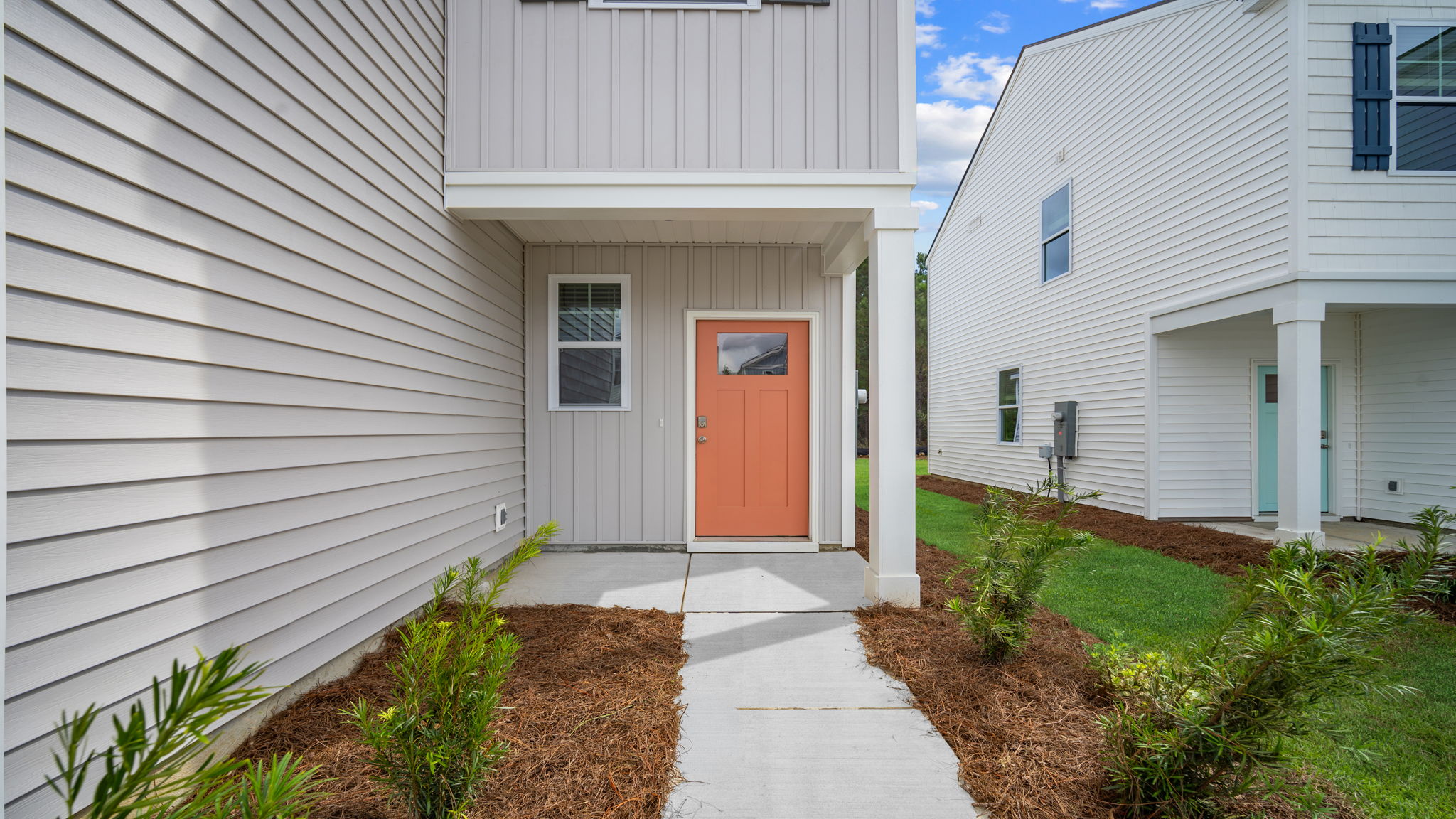 Front exterior of covered porch