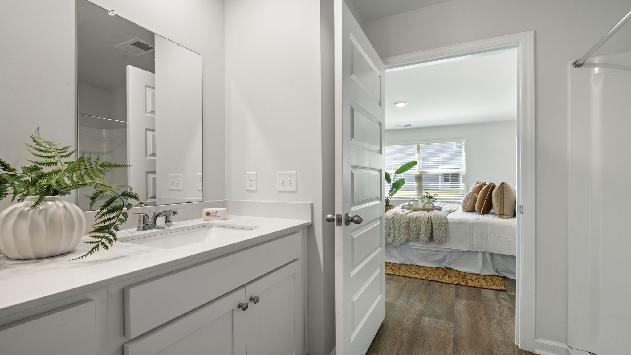 Allex A Primary Bathroom Shower | Primary bathroom showcasing shower and contemporary finishes.