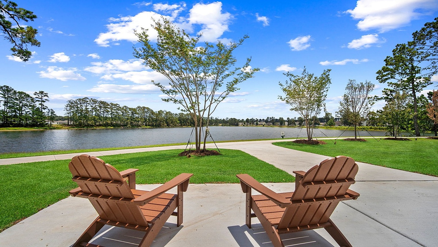 Community seating area outdoors