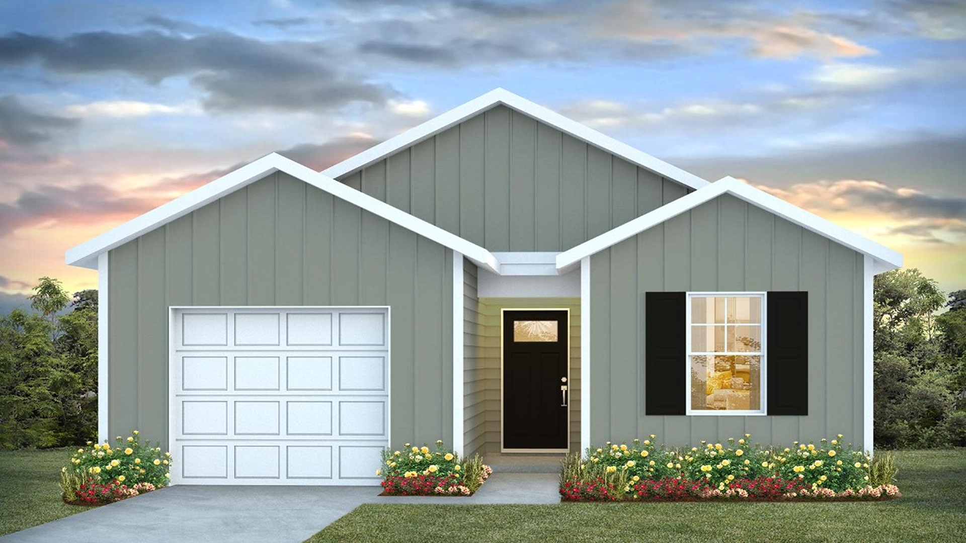 3D Rendering Greenbriar elevation C