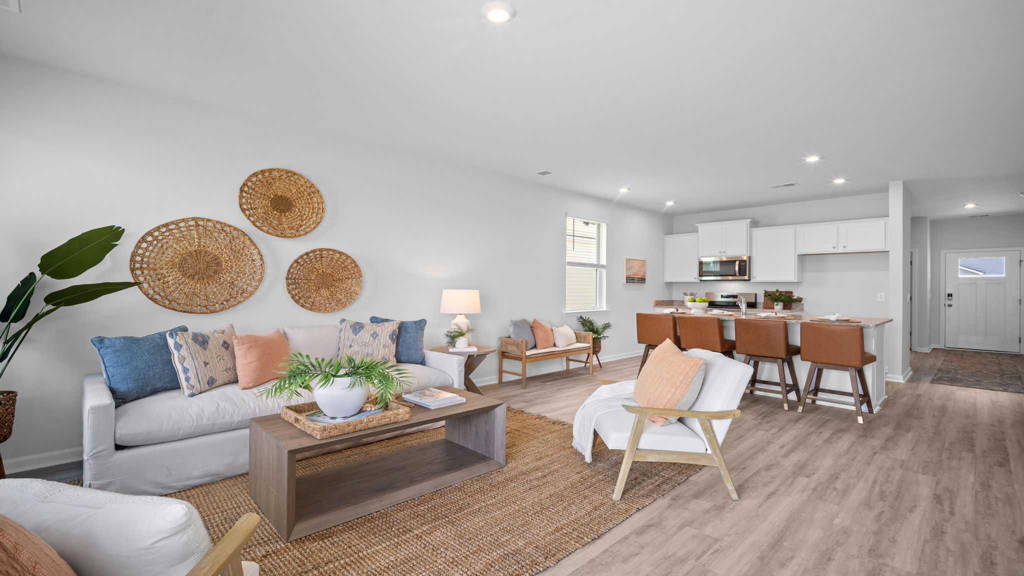 Spacious great room connecting seamlessly with kitchen and dining spaces.