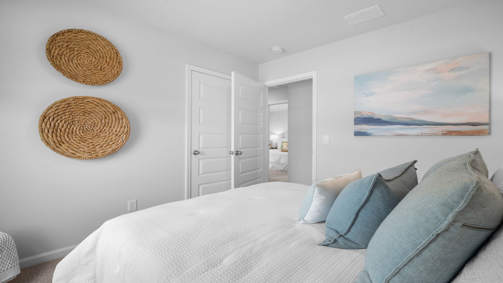 Spacious primary suite in the Hartsville floorplan by D.R. Horton in Rice Hope offering comfortable layout and private retreat feel