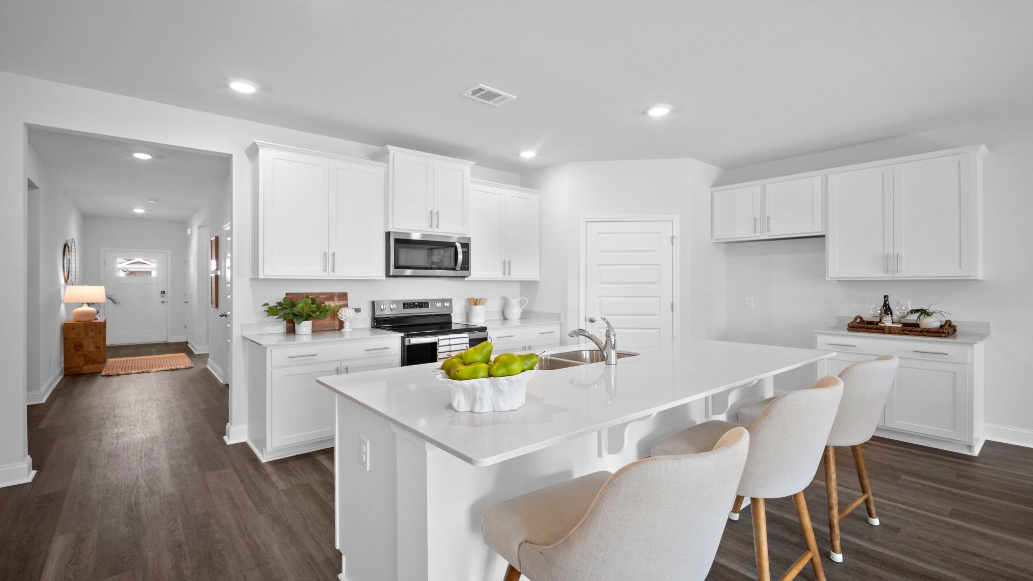 Kitchen with an island