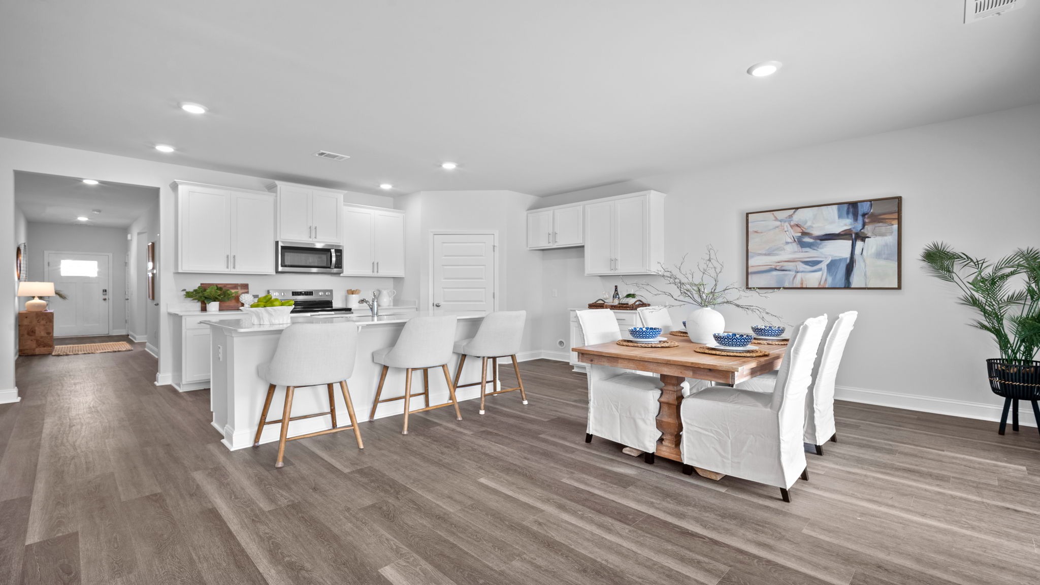 Kitchen and dining area view