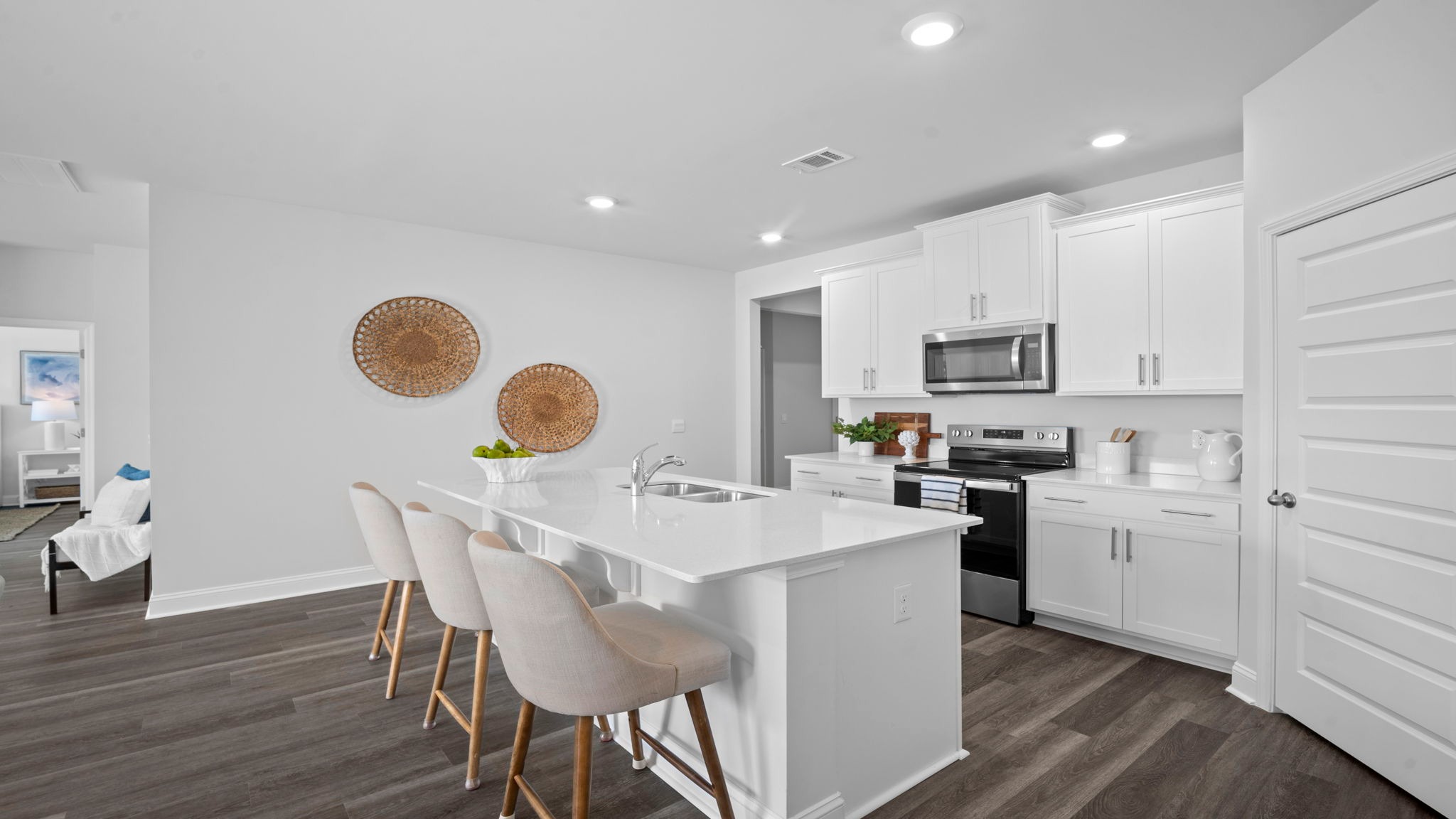 Kitchen with an island