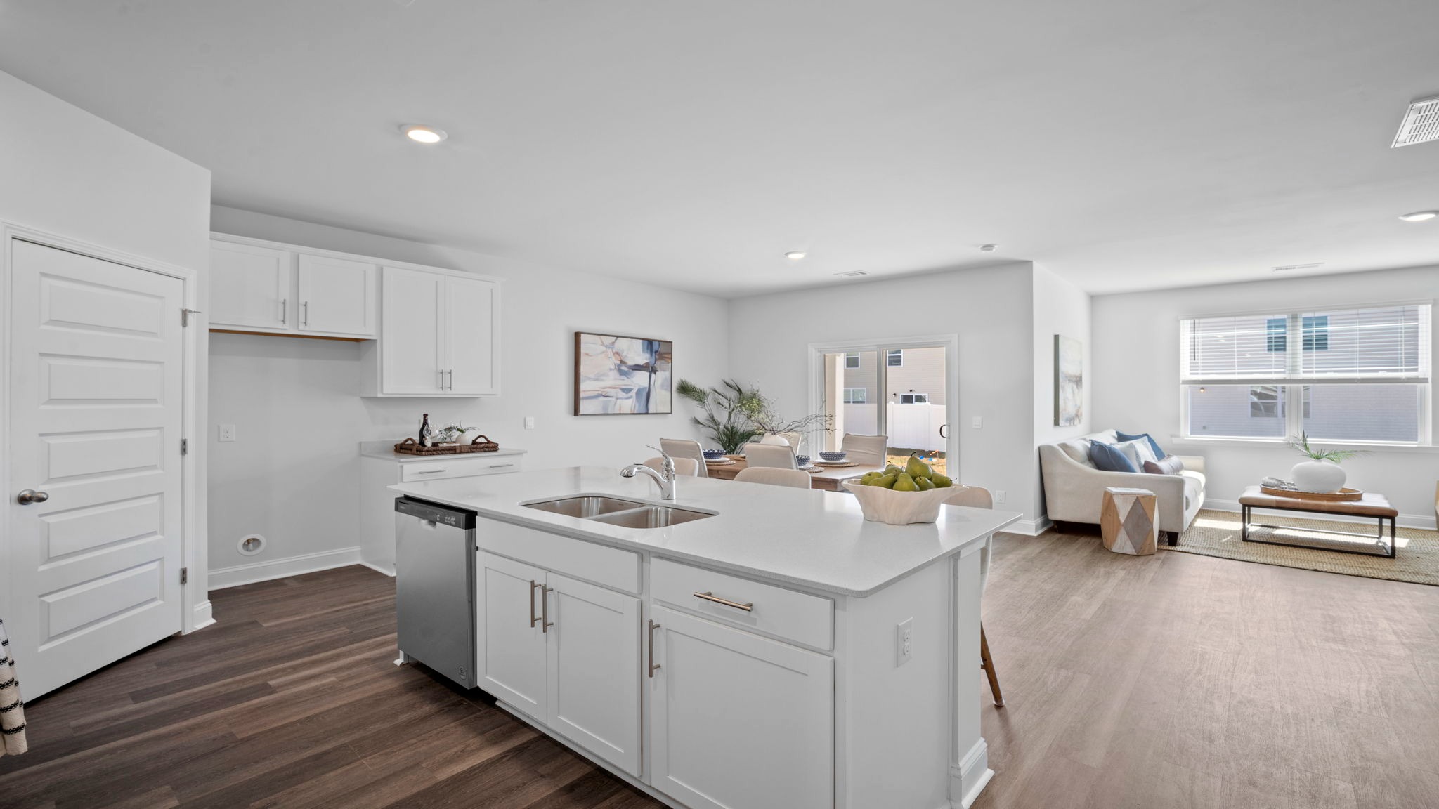 Kitchen with an island