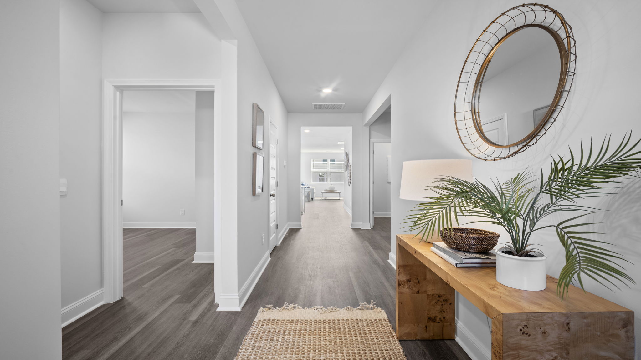 Foyer with entry table