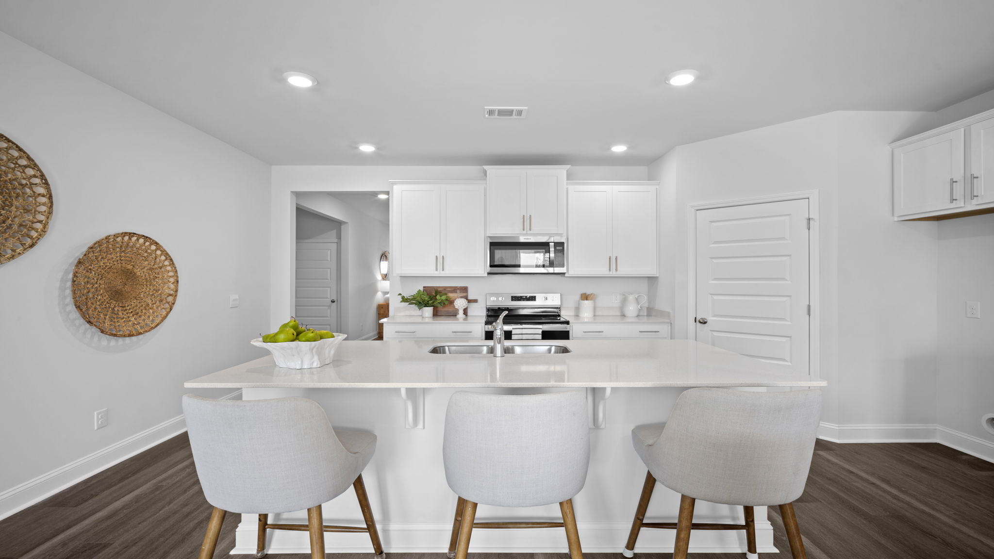 Kitchen with an island