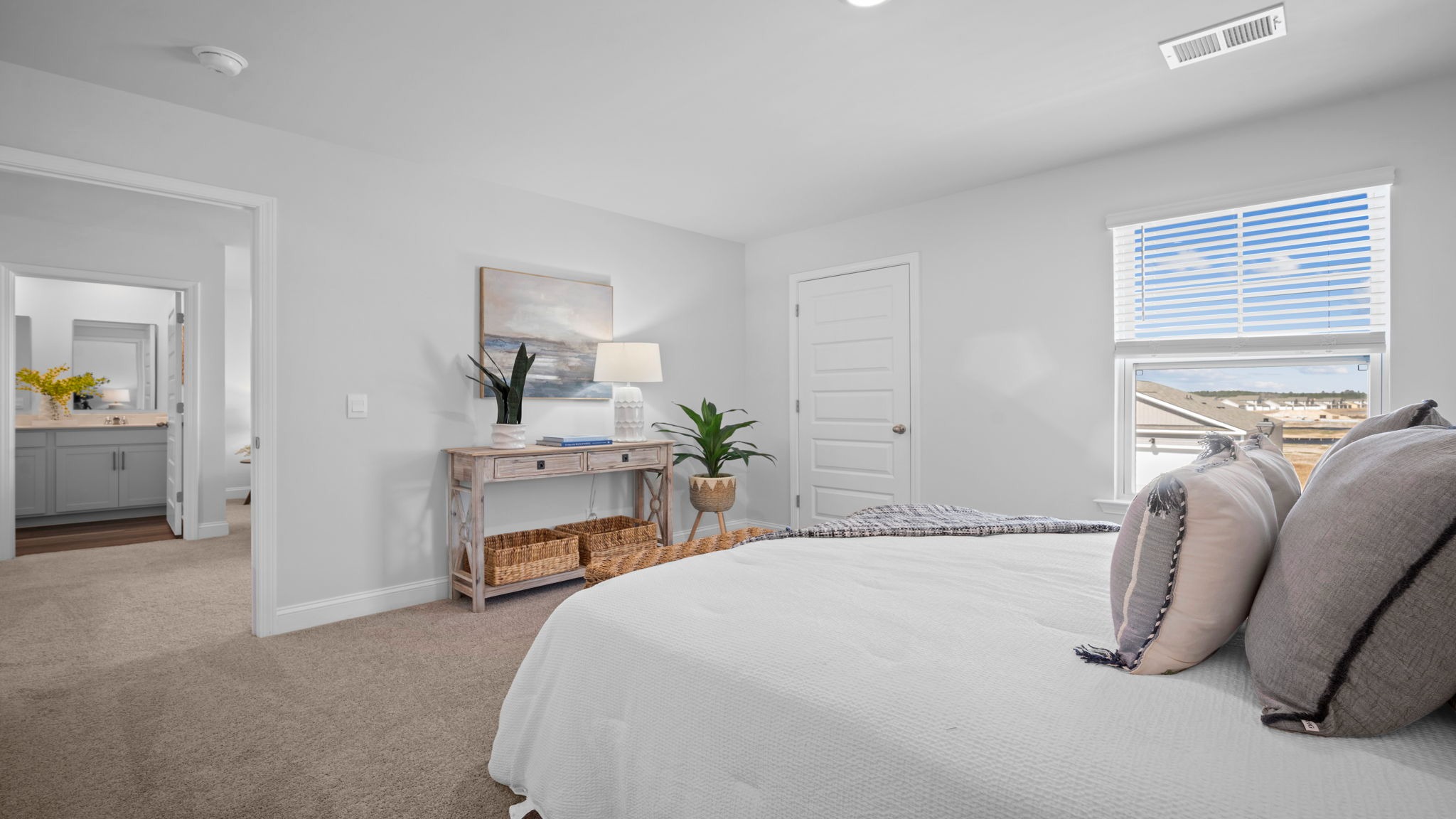 Guest bedroom view from inside the room