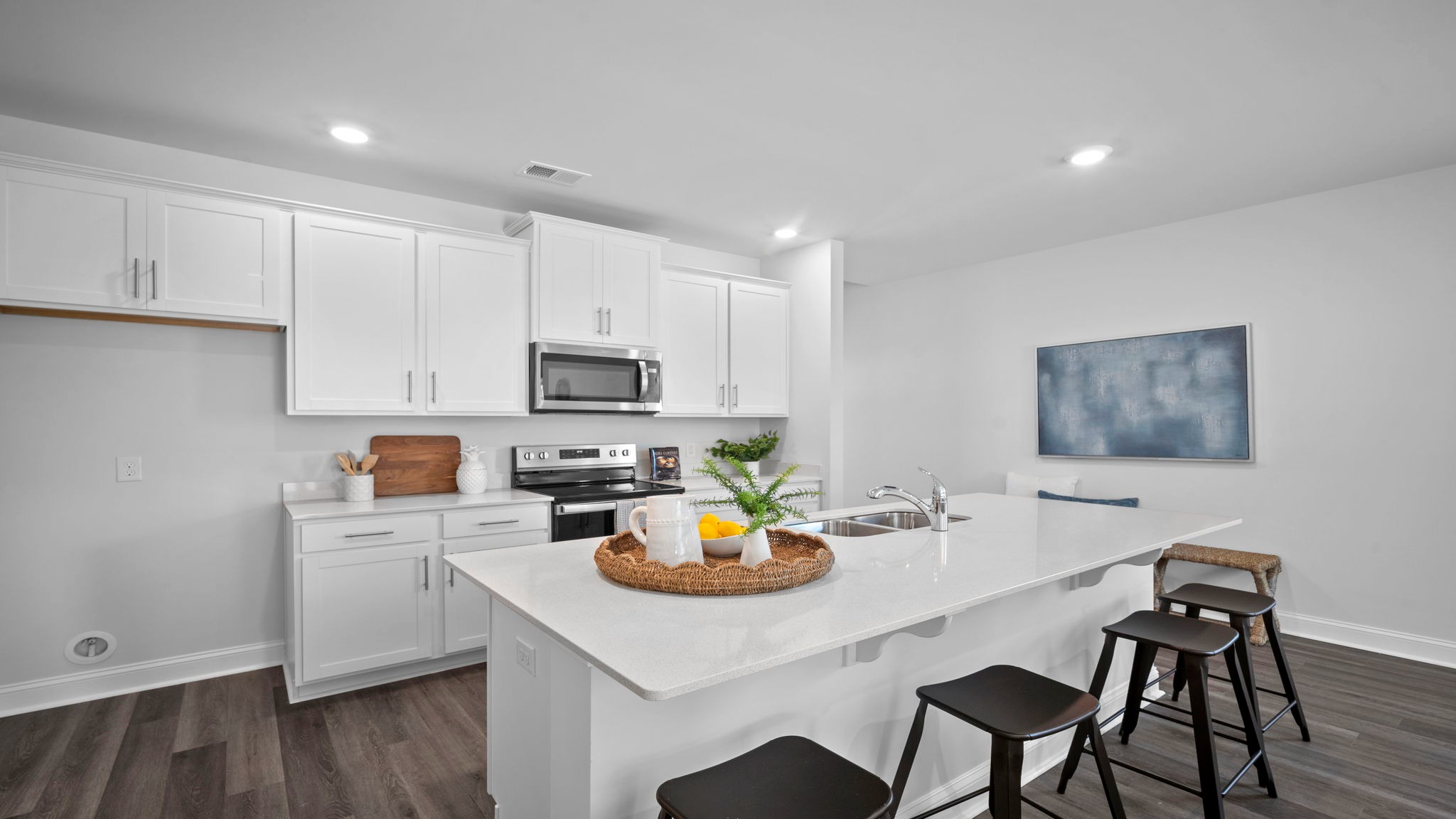 Kitchen island with bar seating