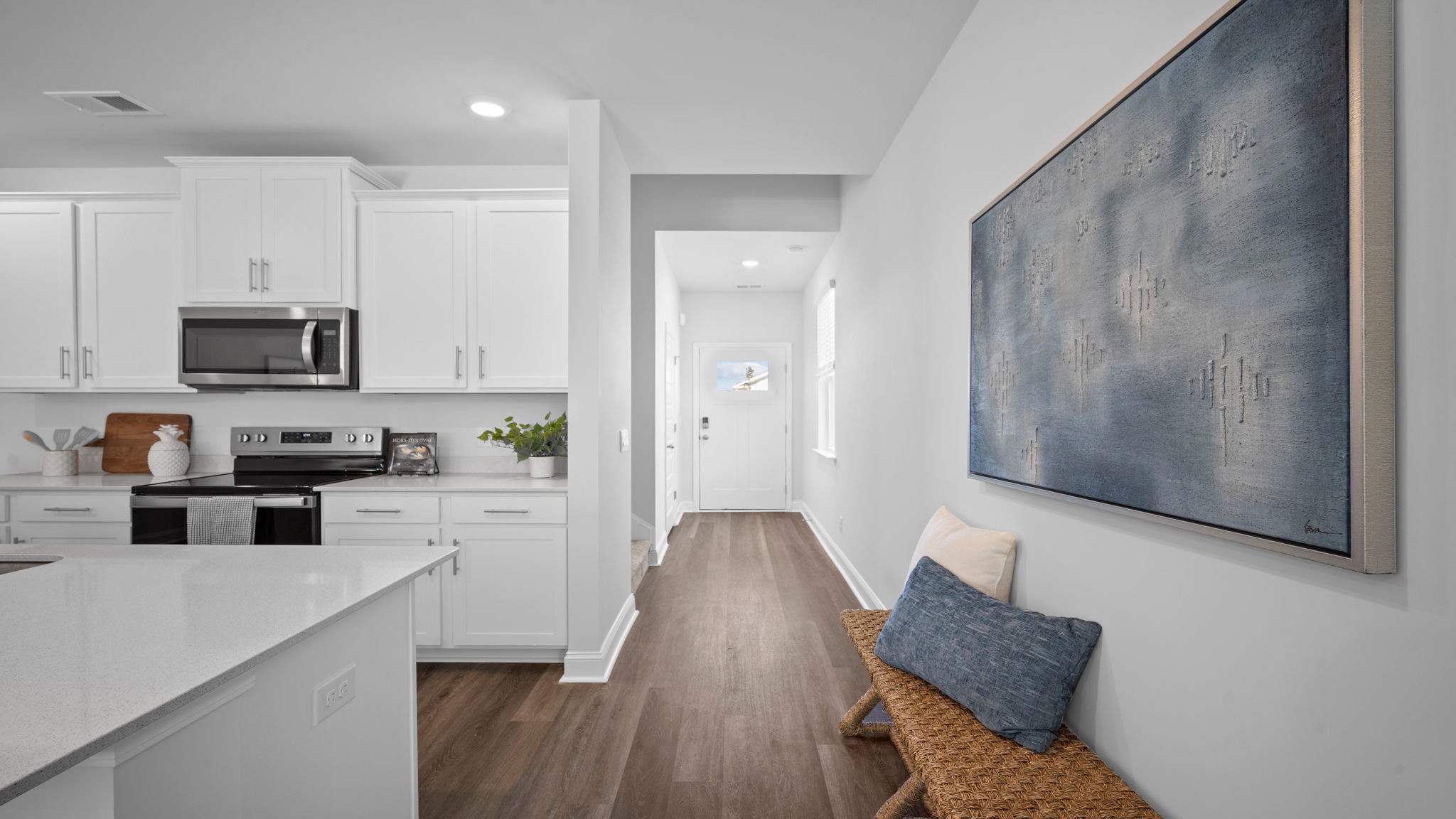 View of the front door