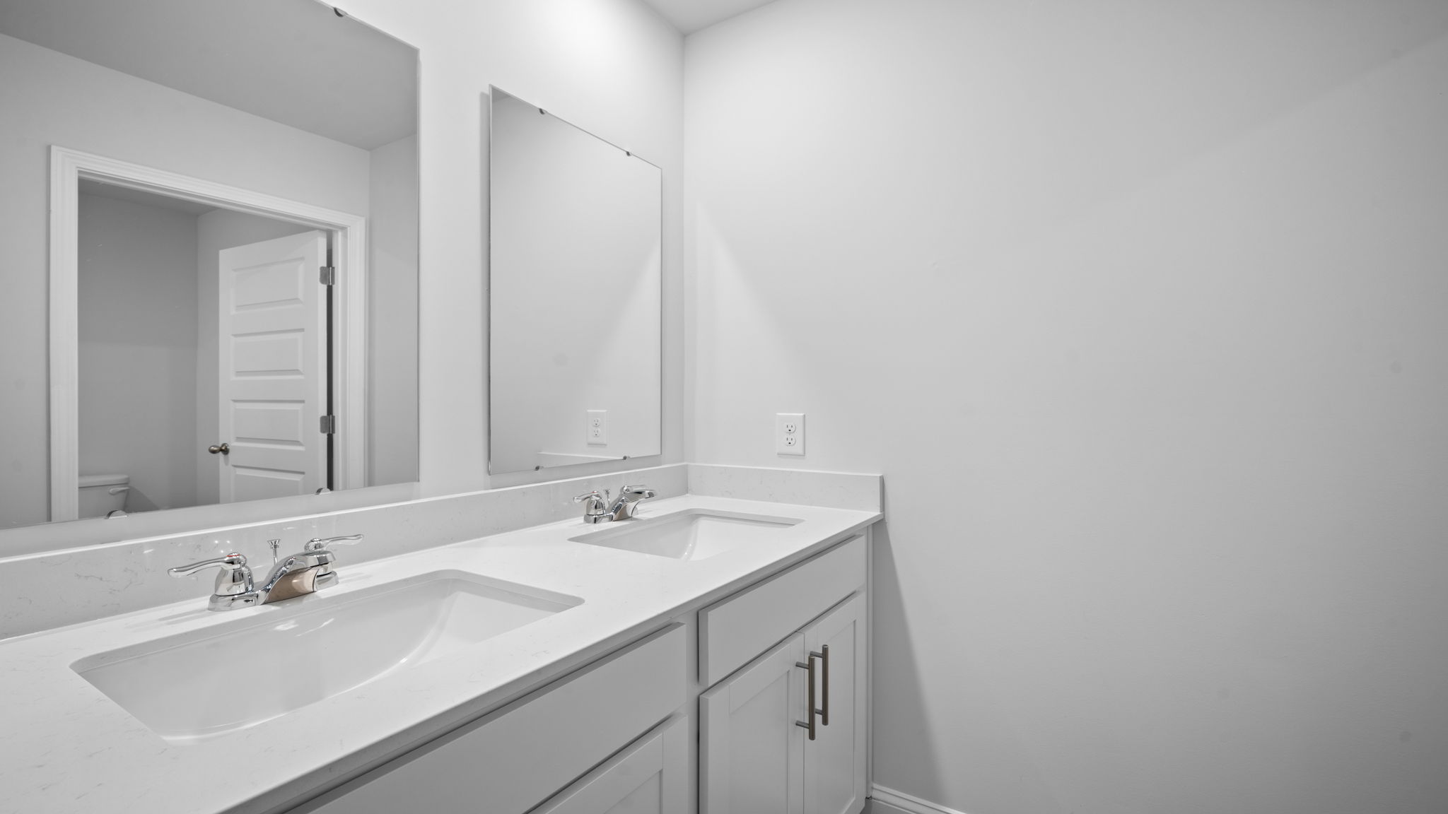 Guest bathroom with a double vanity
