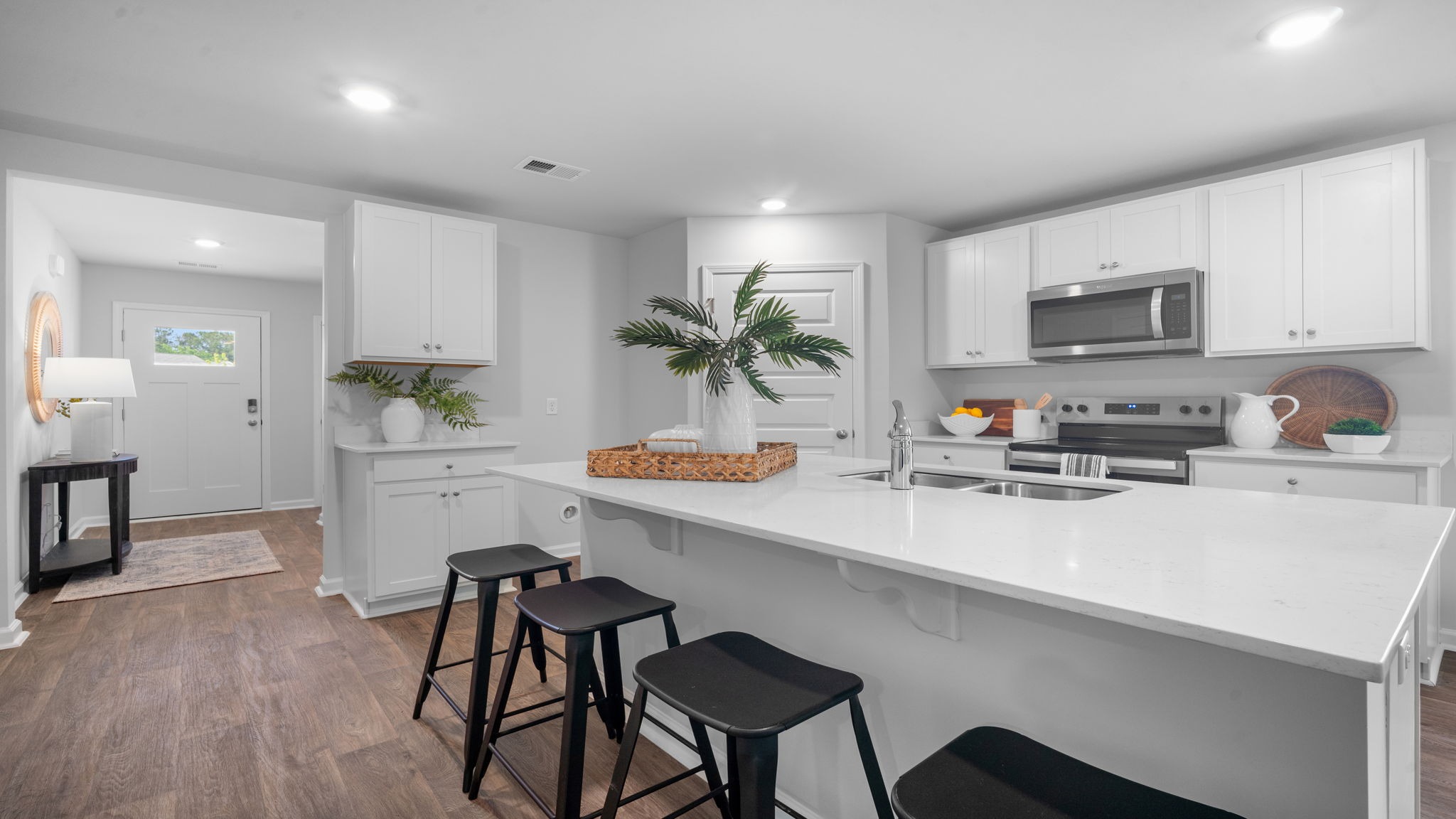 Kitchen island with bar seating