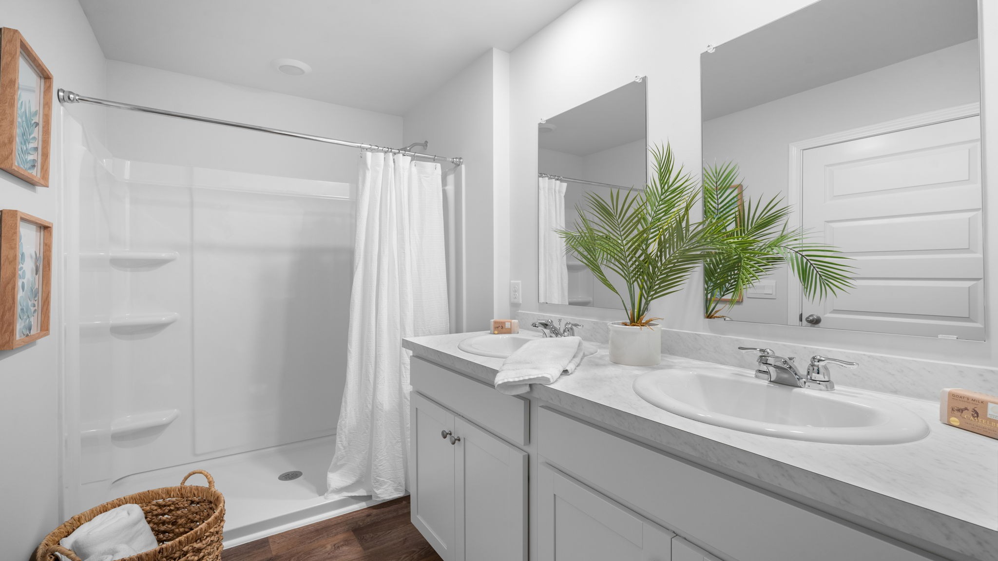 primary bath with walk in shower