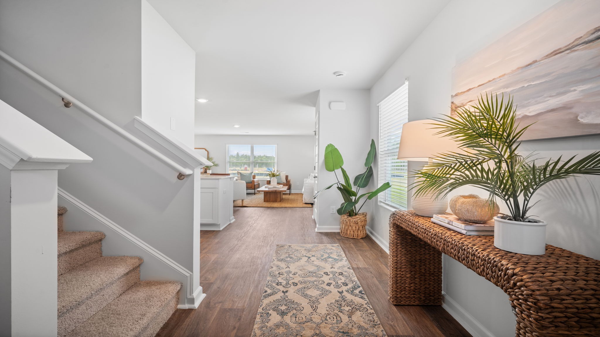 .Foyer view of the staircase