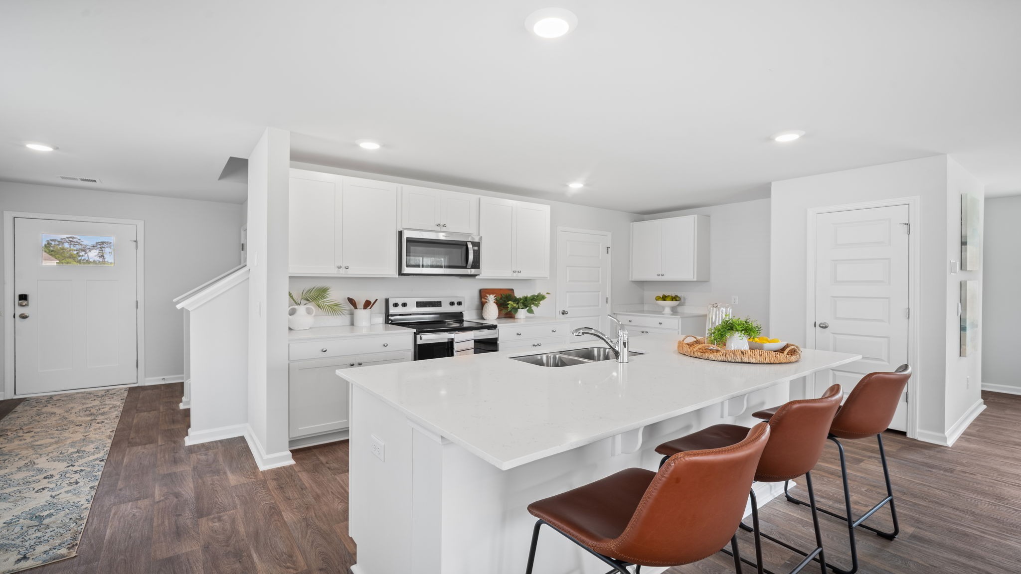 Kitchen island with bar seating