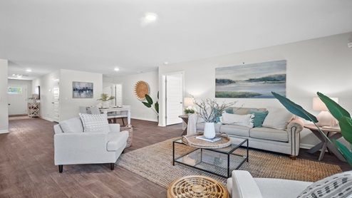 Kerry Foyer to dining area to living room view