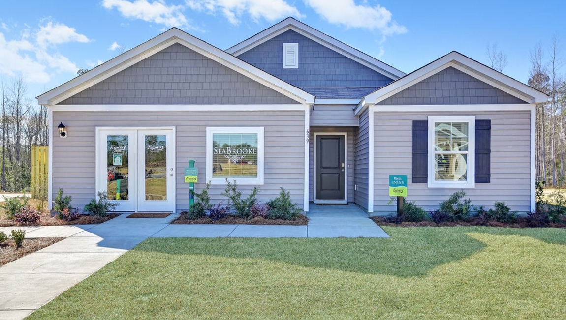 New construction Macon floor plan in Holly Oaks featuring charming curb appeal, one-story ranch design, and attached 2-car garage