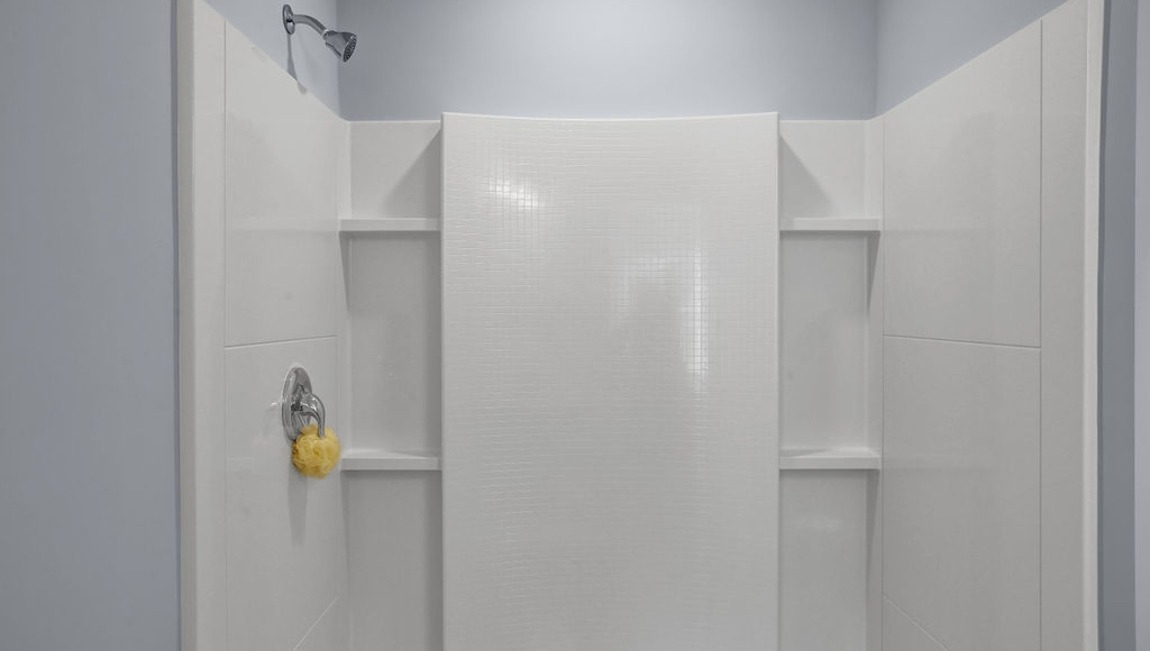 Primary bathroom  stand-up shower
