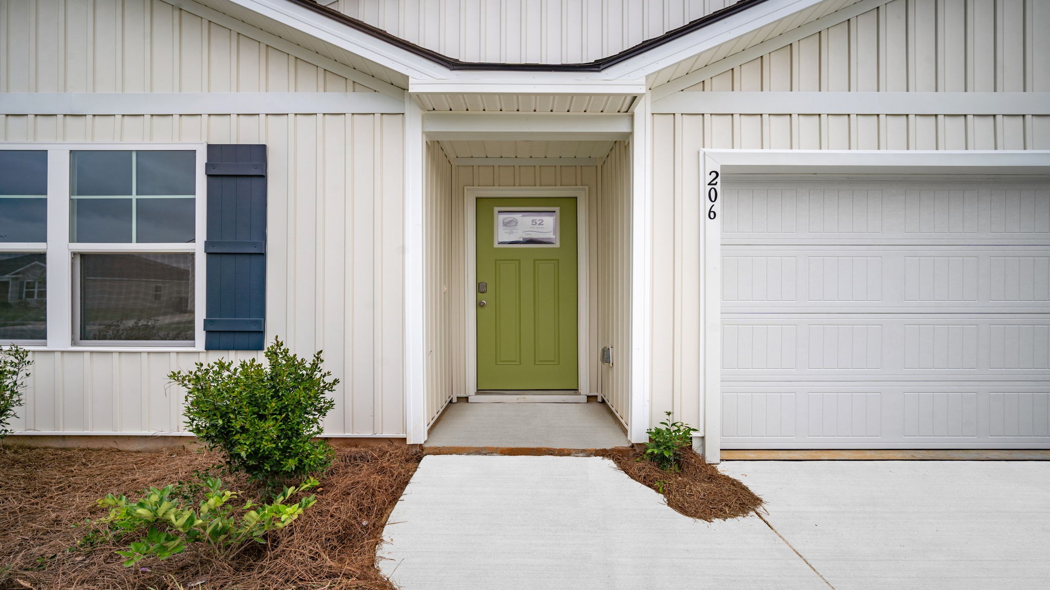 Front cropped view of home