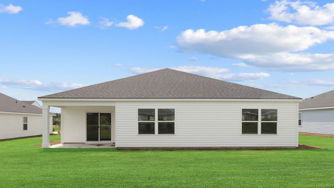 Rear exterior of home