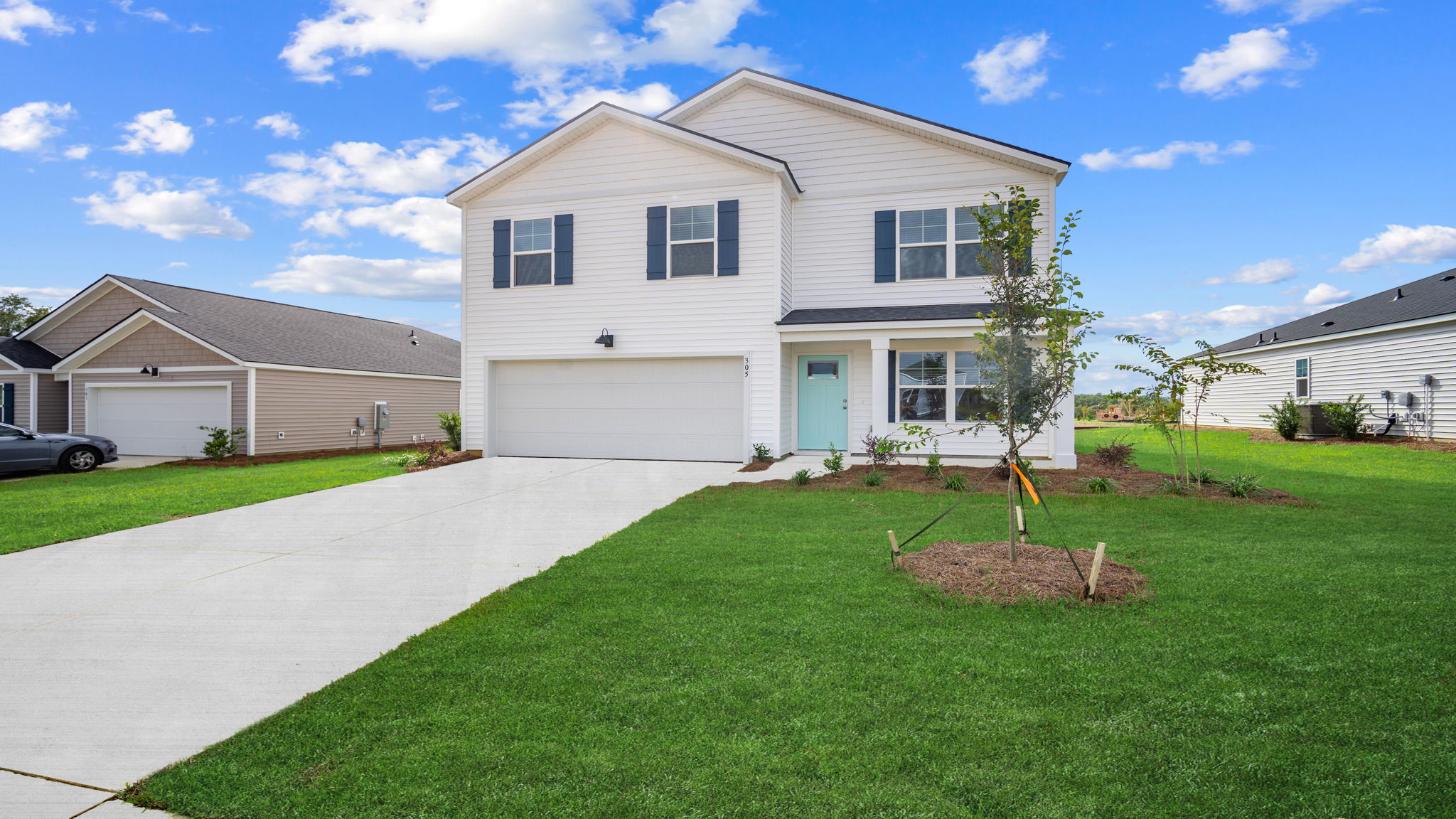 Front side view of home