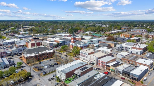 Downtown Statesboro drone